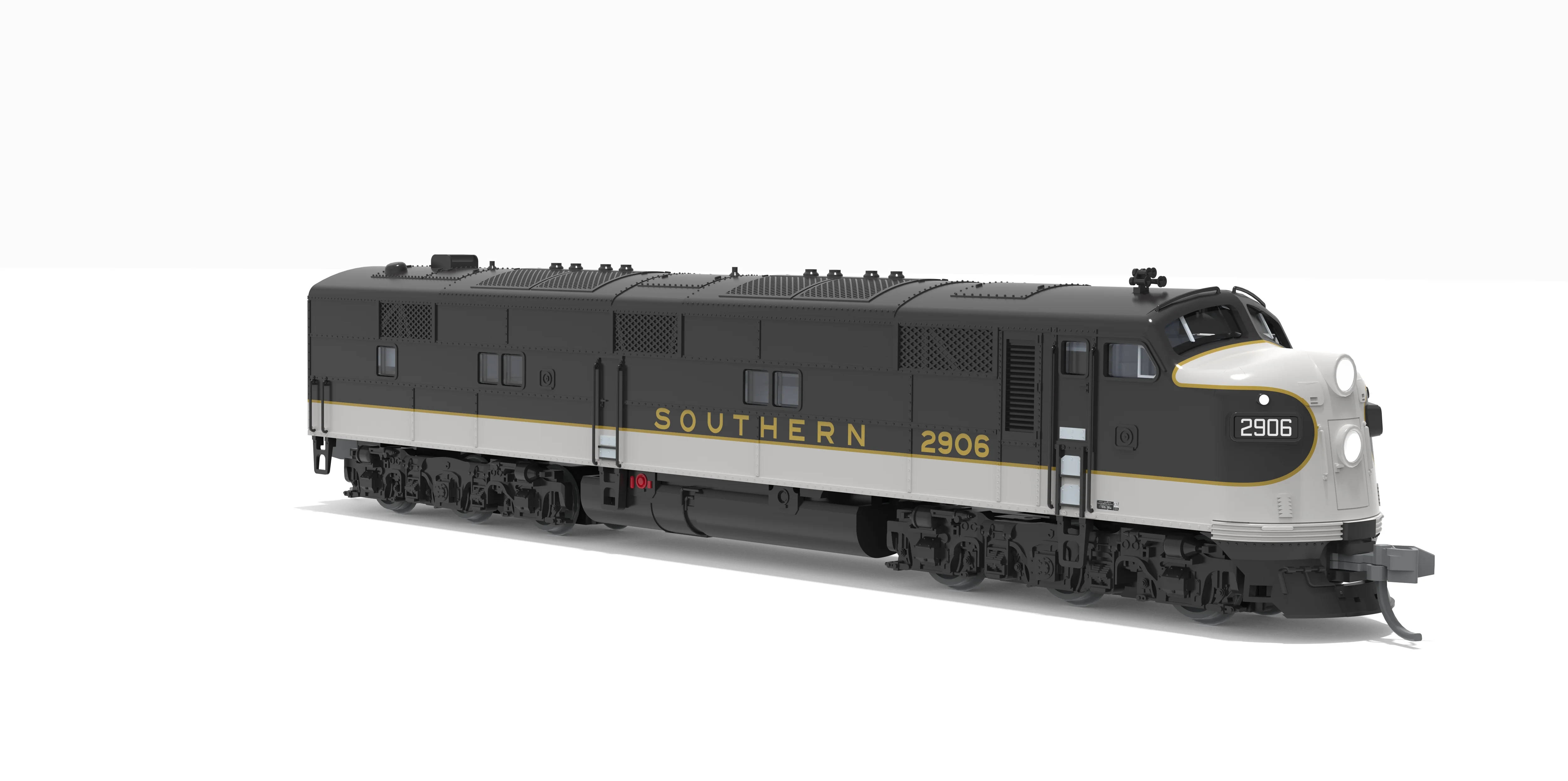 10233 EMD E7A, SOU 2914, Black Tuxedo Scheme, Paragon4 Sound/DC/DCC, N - Image 3