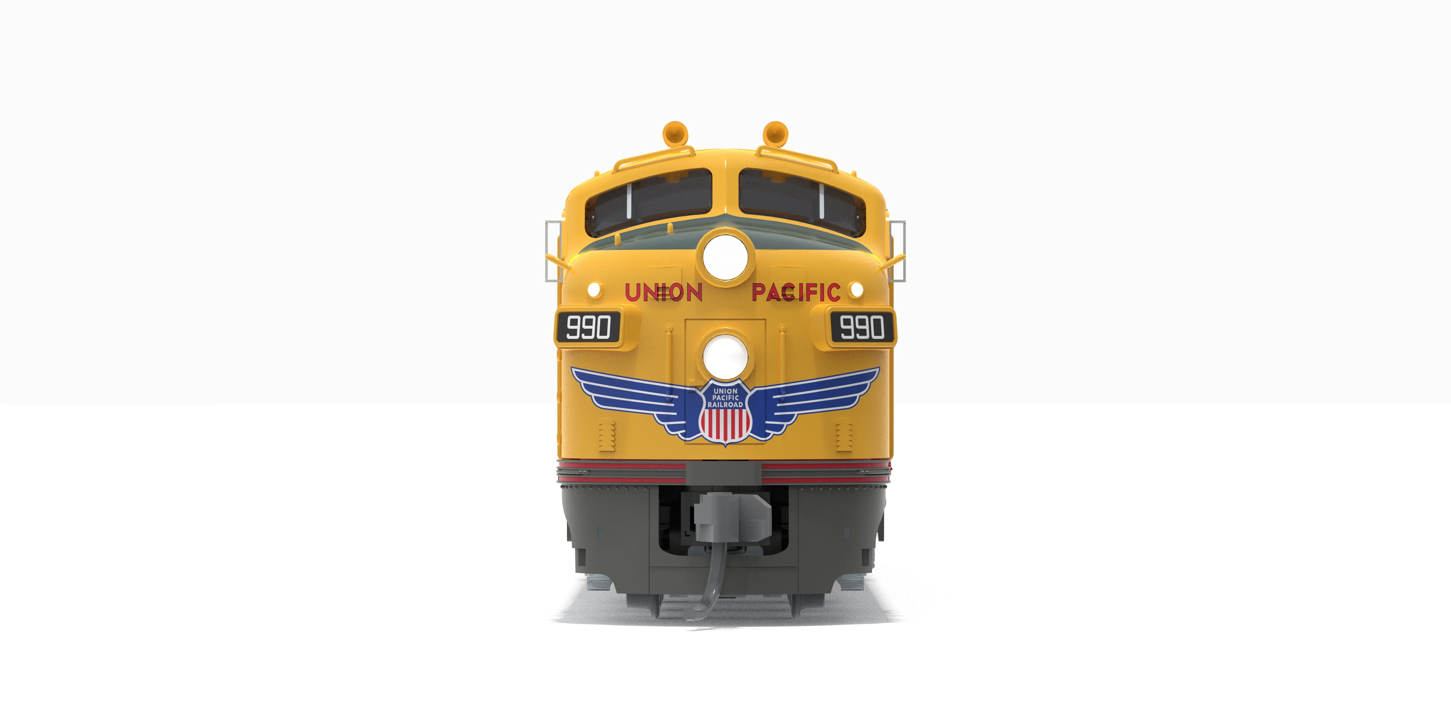10240 EMD E7A, UP 989, Yellow & Gray, 1960's Appearance, No-Sound / DCC-Ready, N - Image 2