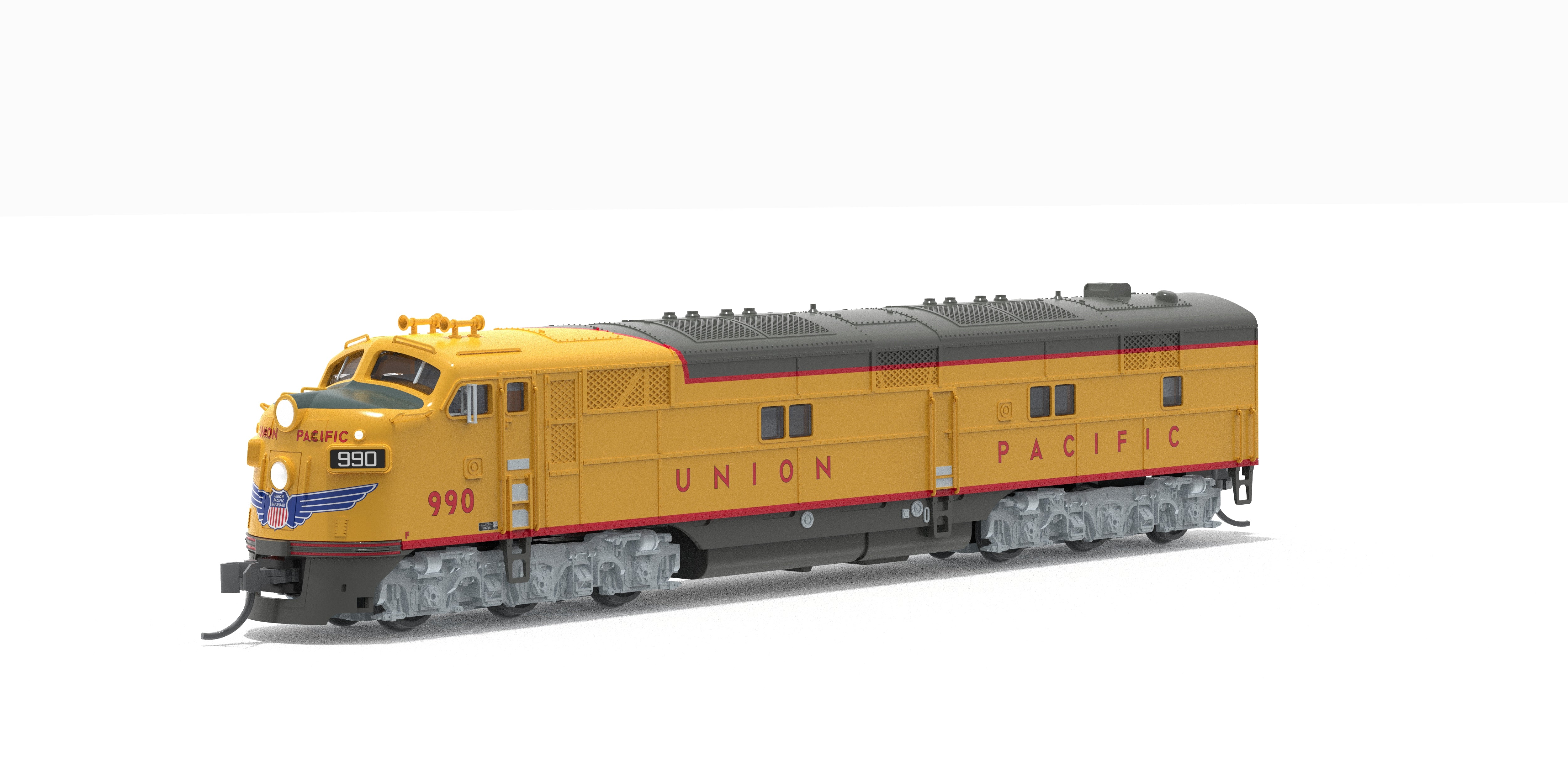 10240 EMD E7A, UP 989, Yellow & Gray, 1960's Appearance, No-Sound / DCC-Ready, N - Image 3