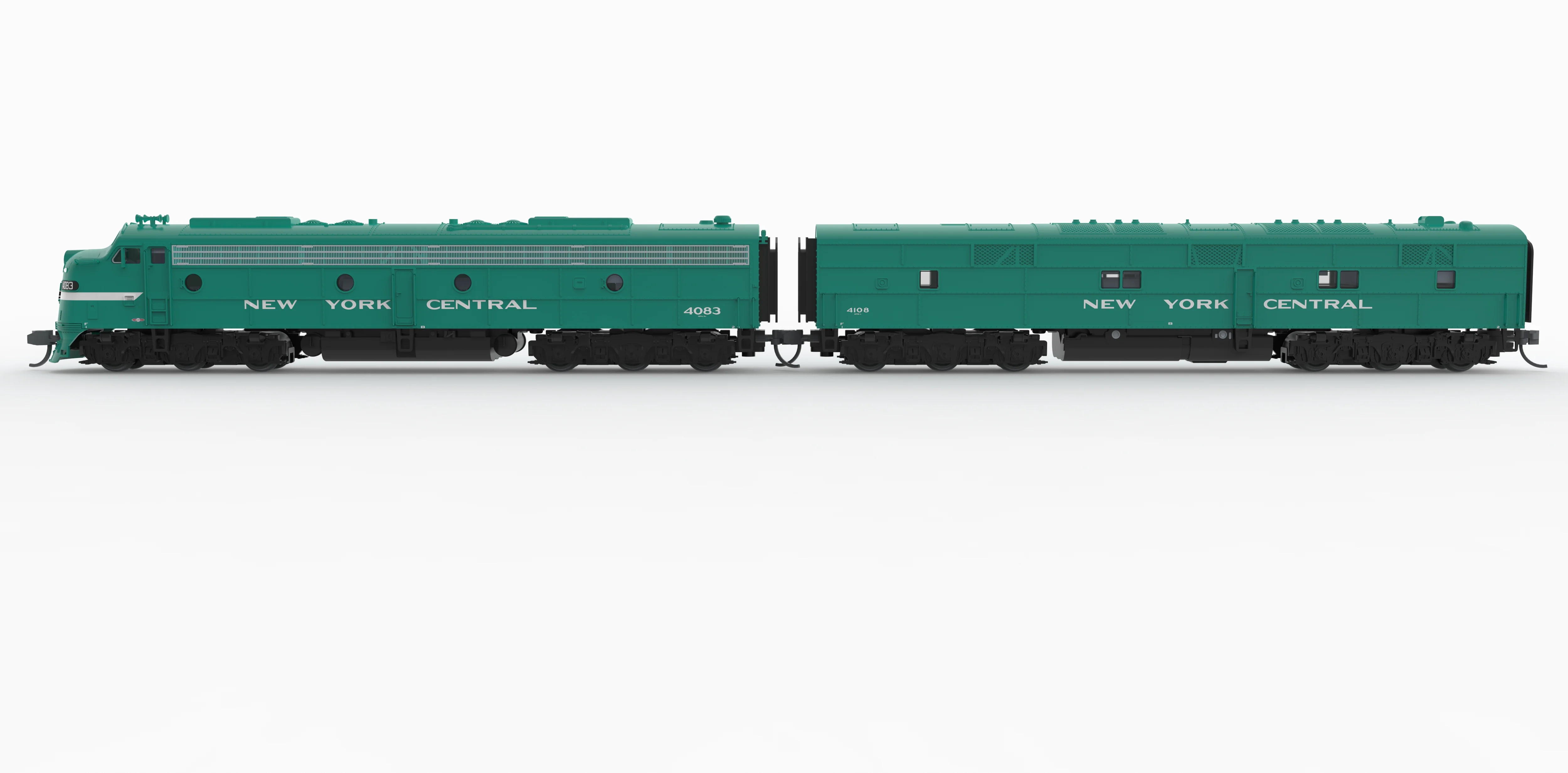 10290 EMD E8A / E7B, NYC 4083 / 4108, Century Green, A-unit Paragon4 Sound/DC/DCC, Unpowered B, N - Image 2