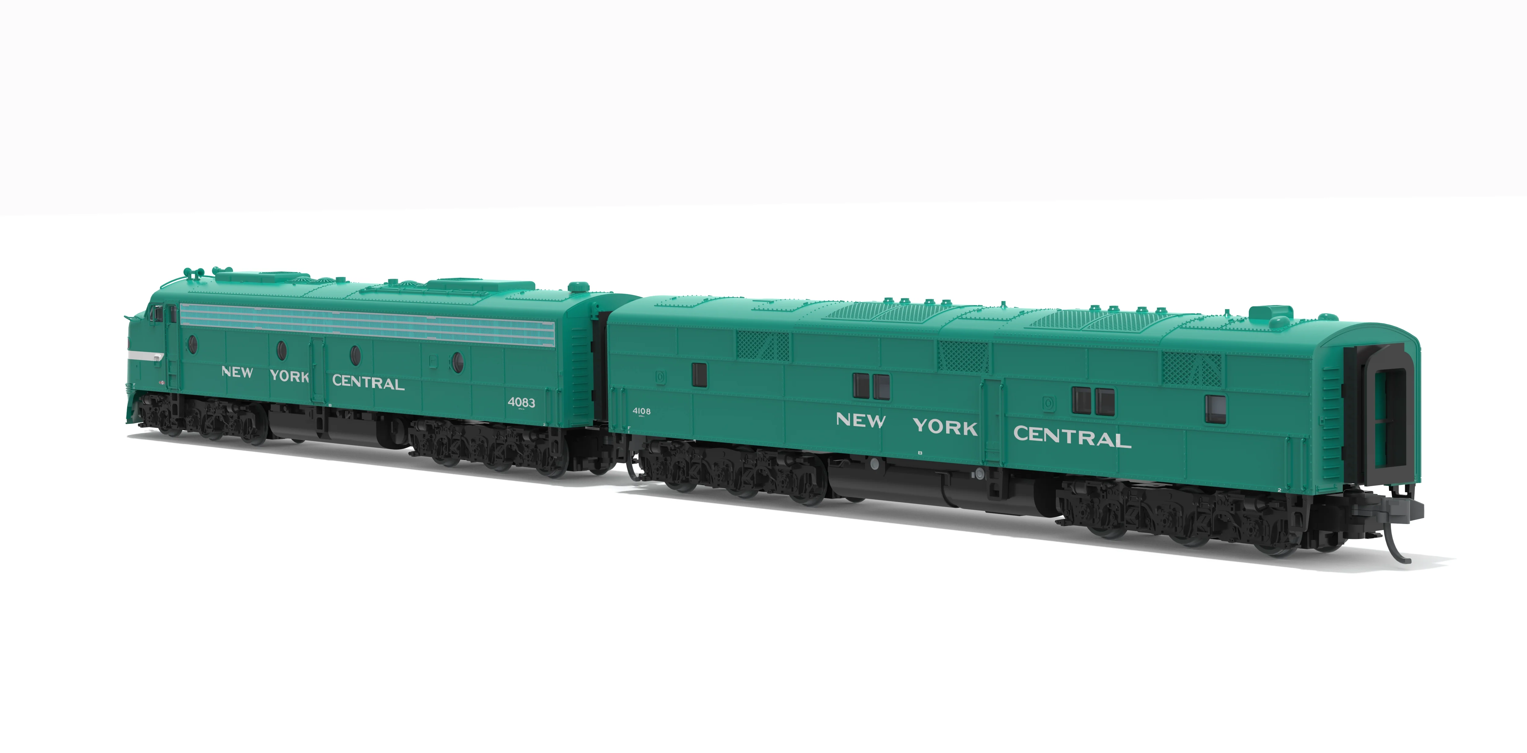 10290 EMD E8A / E7B, NYC 4083 / 4108, Century Green, A-unit Paragon4 Sound/DC/DCC, Unpowered B, N - Image 3