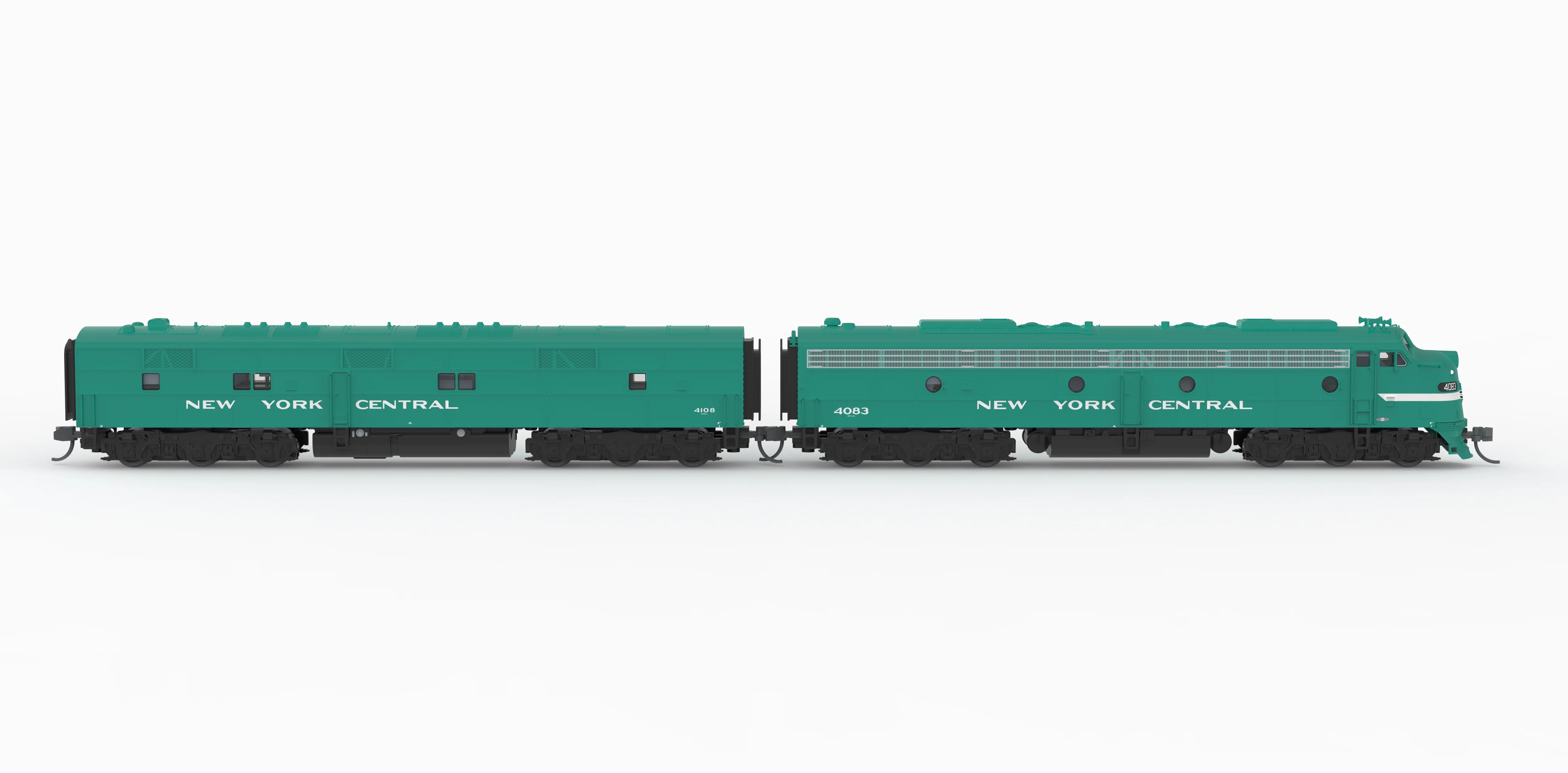 10290 EMD E8A / E7B, NYC 4083 / 4108, Century Green, A-unit Paragon4 Sound/DC/DCC, Unpowered B, N - Image 5