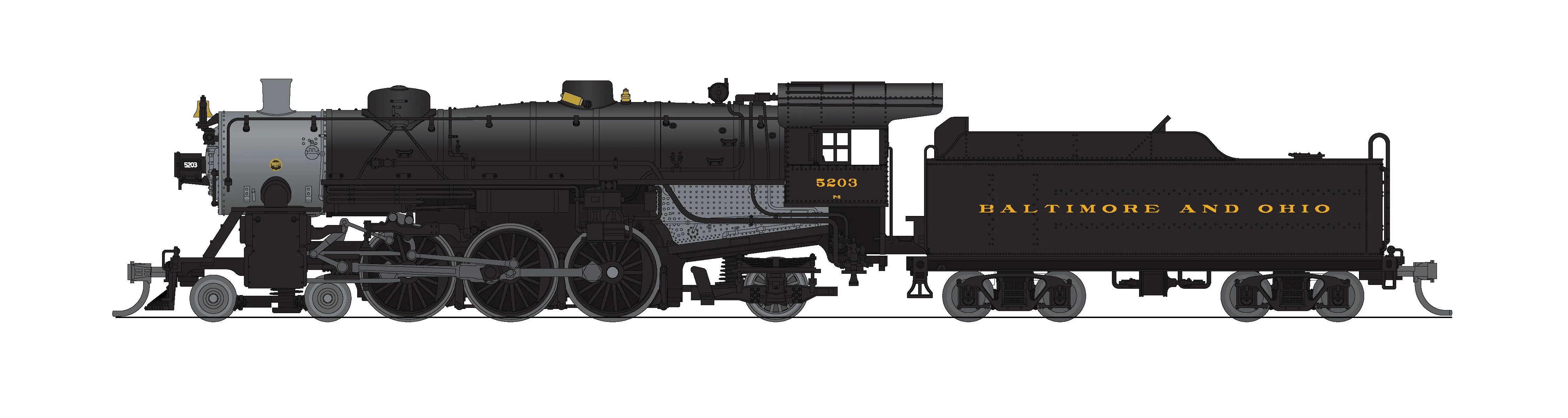 10405 USRA Light Pacific 4-6-2, B&O 5223, Paragon4 Sound/DC/DCC, N