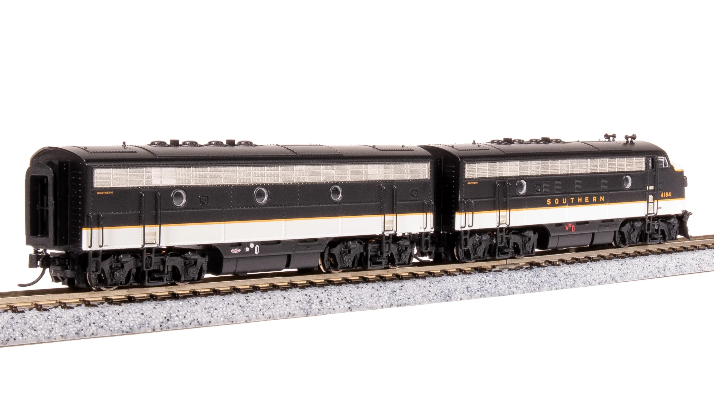 7725 EMD F3 AB, SOU 4184/4364, Tuxedo Scheme, A-unit Paragon4 Sound/DC/DCC, Unpowered B, N - Image 8