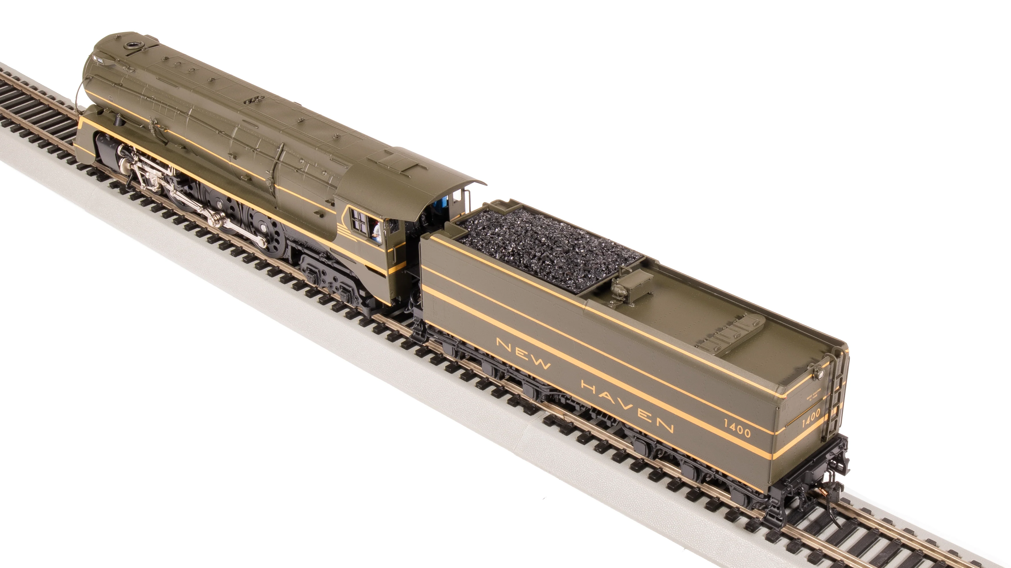 8087 New Haven I-5, #1400, Green Fantasy Scheme, No-Sound / DCC-Ready, HO - Image 10