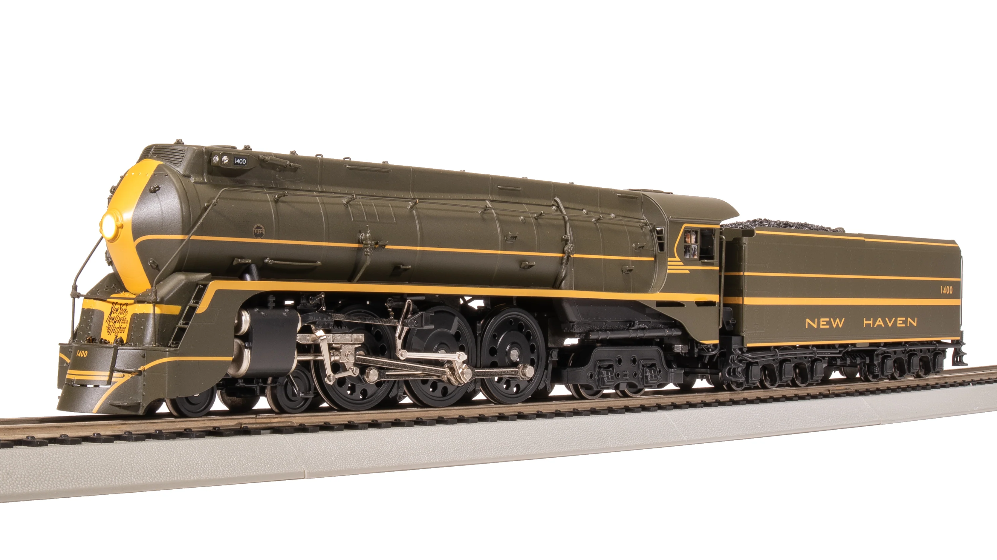 8087 New Haven I-5, #1400, Green Fantasy Scheme, No-Sound / DCC-Ready, HO - Image 3