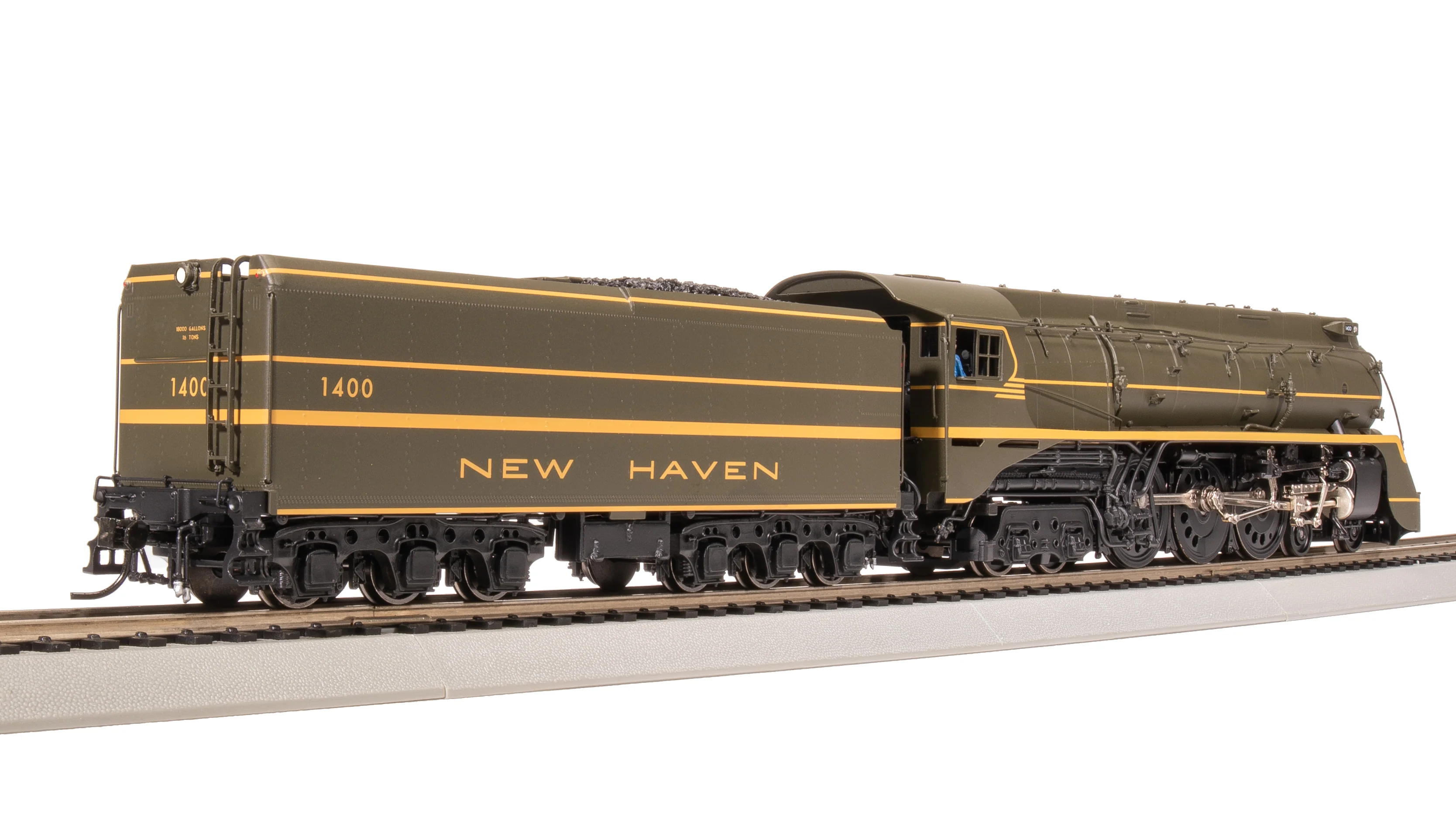 8087 New Haven I-5, #1400, Green Fantasy Scheme, No-Sound / DCC-Ready, HO - Image 4