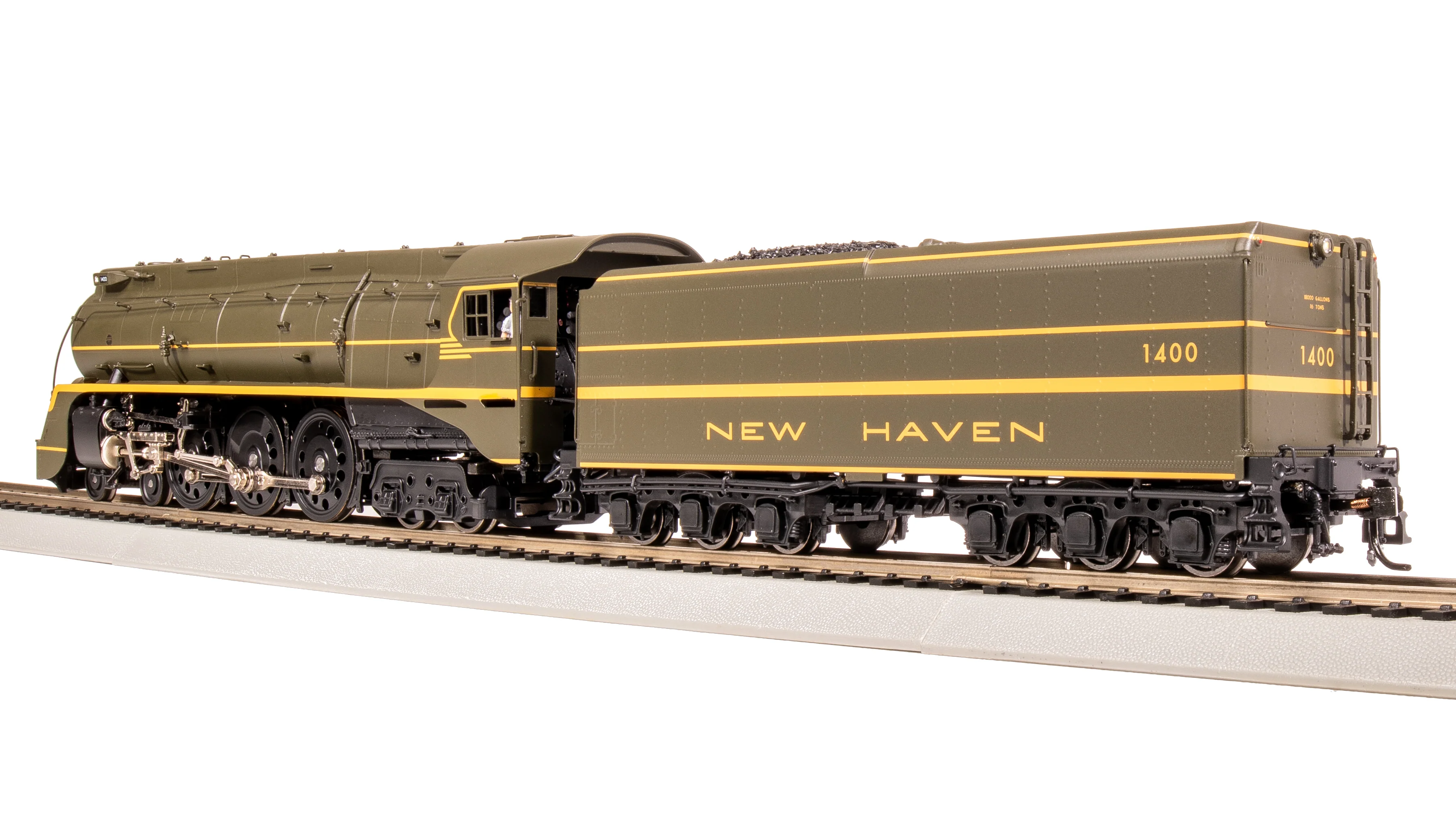 8087 New Haven I-5, #1400, Green Fantasy Scheme, No-Sound / DCC-Ready, HO - Image 8